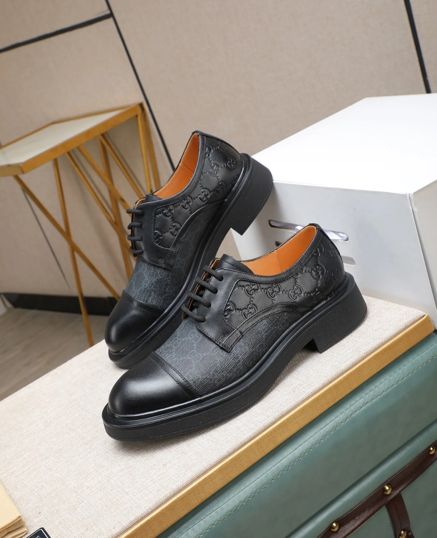 Men's shoes 💰520 📛📛Original (water-dyed cow lining) GUCCI official website formal shoes🌀 Italian 🇮🇹Imported cowhide➕Top imported water-dyed cowhide lining💋Finely handmade Original bottom, the real thing looks better when photographed in person Standard size 38-44